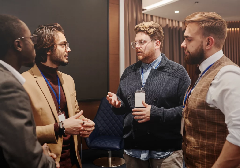 Meet new people with small group meetings.