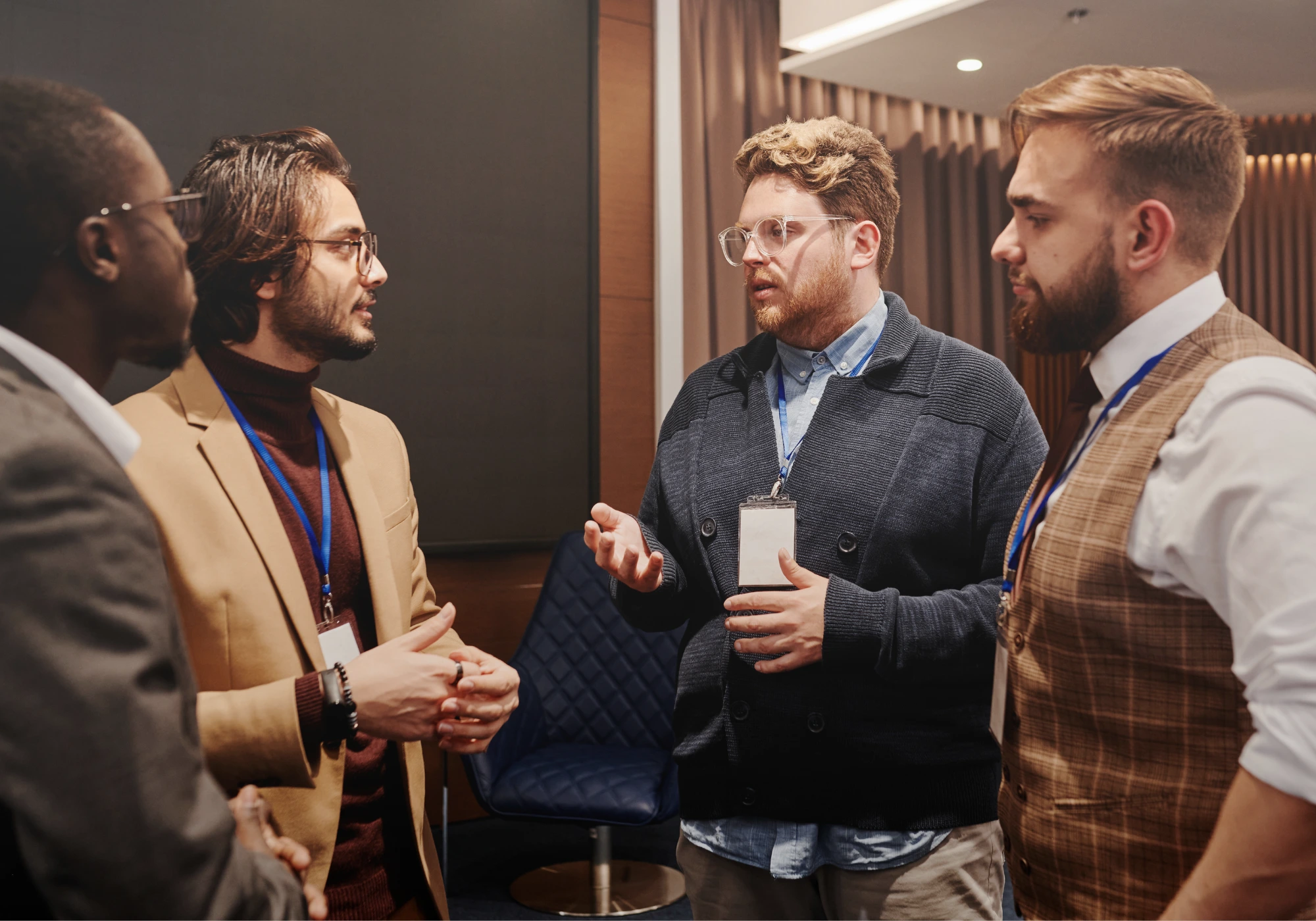 Meet new people with small group meetings.